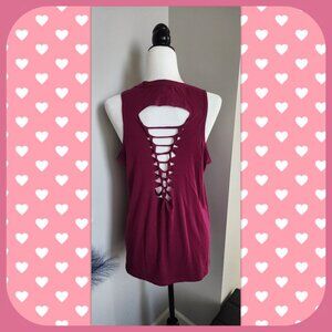 MNY Performance || Fuschia Workout Top (SIZE L)